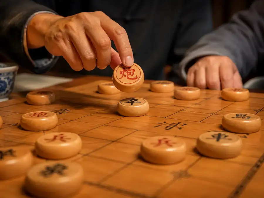 A xiangqi cannon screen and horse leg