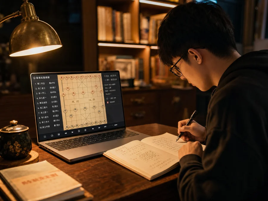 Replaying a finished xiangqi AI game