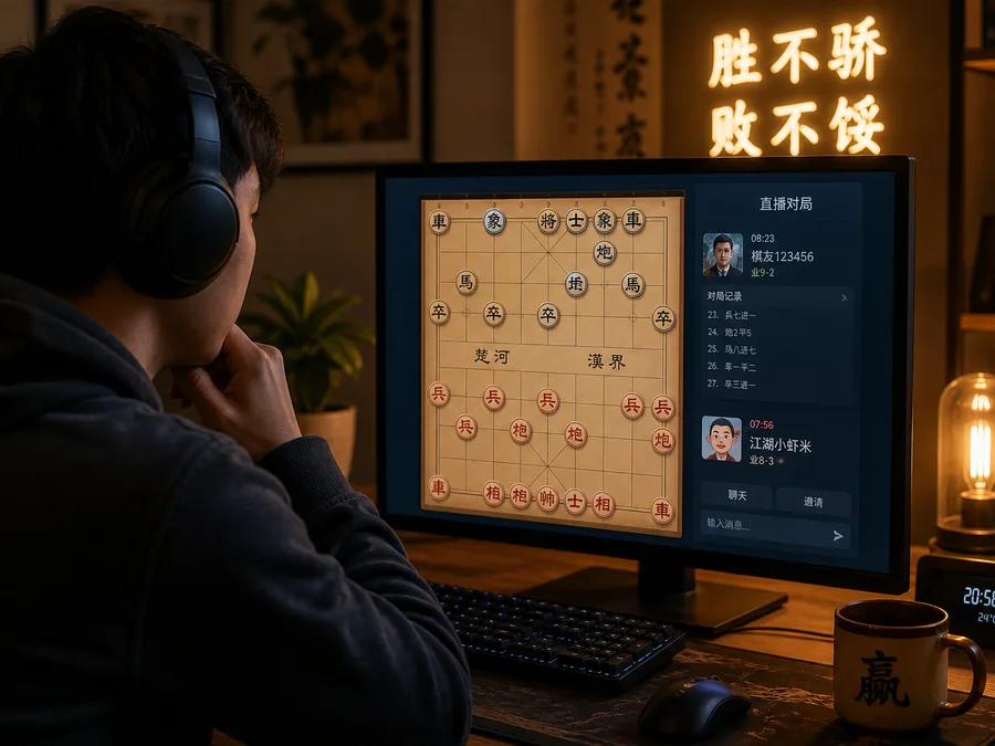 A live online xiangqi game